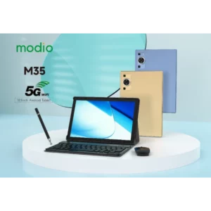 Tablette MODIO M35 5G ANDROID Écran HD 10.1″ pouces Avec clavier, souris et Couverture arrière Mémoire 512 go Ram 8go Wifi