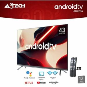 Téléviseur ASTECH 43 Pouces - Smart Tv - 43 - Téléviseur connecté