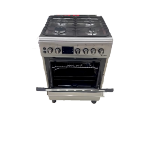 CUISINIERE ASTECH CK66ELCF 60/60 4FEUX INOX AVEC ECRAN ET CHALEUR TOURNENTE