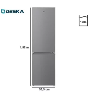 Réfrigérateur combiné 2 portes DESKA BF-212 DK avec congélateur 3 tiroirs – 120L – Garantie 12 mois